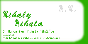 mihaly mihala business card
